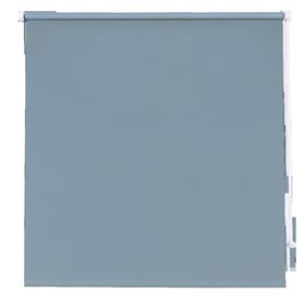 Boreas Corded Light blue Plain Blackout Roller blind (W)180cm (L)180cm
