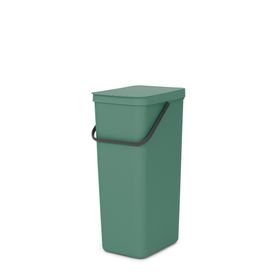 Brabantia Sort & Go Fir Green Plastic Rectangular Freestanding Kitchen Recycling bin, 40L