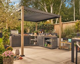 Klikstrom Cucino Square Pergola, (W)3m x (D)3m x (H)2.35m