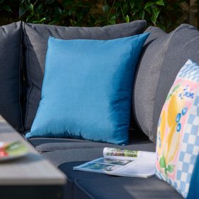 Scatter Cushion 18 x 18 Outdoor Garden Furniture Cushion (Pack of 4) - L46 x W46 cm - Turquoise