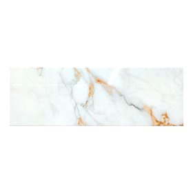Elegance White & gold Gloss Marble effect Ceramic Indoor Wall Tile, Pack of 12, (L)600mm (W)200mm