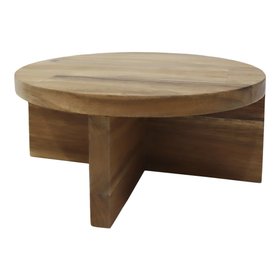 Verve 19cm Cylindrical Wood Raised Pot stand