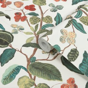 Easy Superfresco White Botanical Contemporary Textured Wallpaper