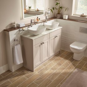 Ashford Matt Cashmere Shaker Freestanding Fitted Bathroom Vanity Base unit