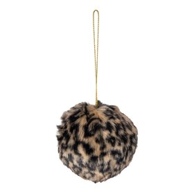 Furry Large leopard print faux fur Round Hanging decoration