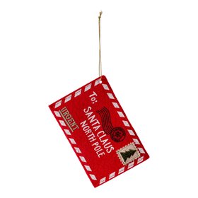 Chrismas Santa letter bauble