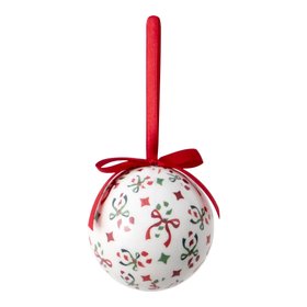 Plastic Decoupage bow Round Hanging decoration