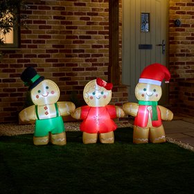 LED Christmas Gingerbread man Inflatable
