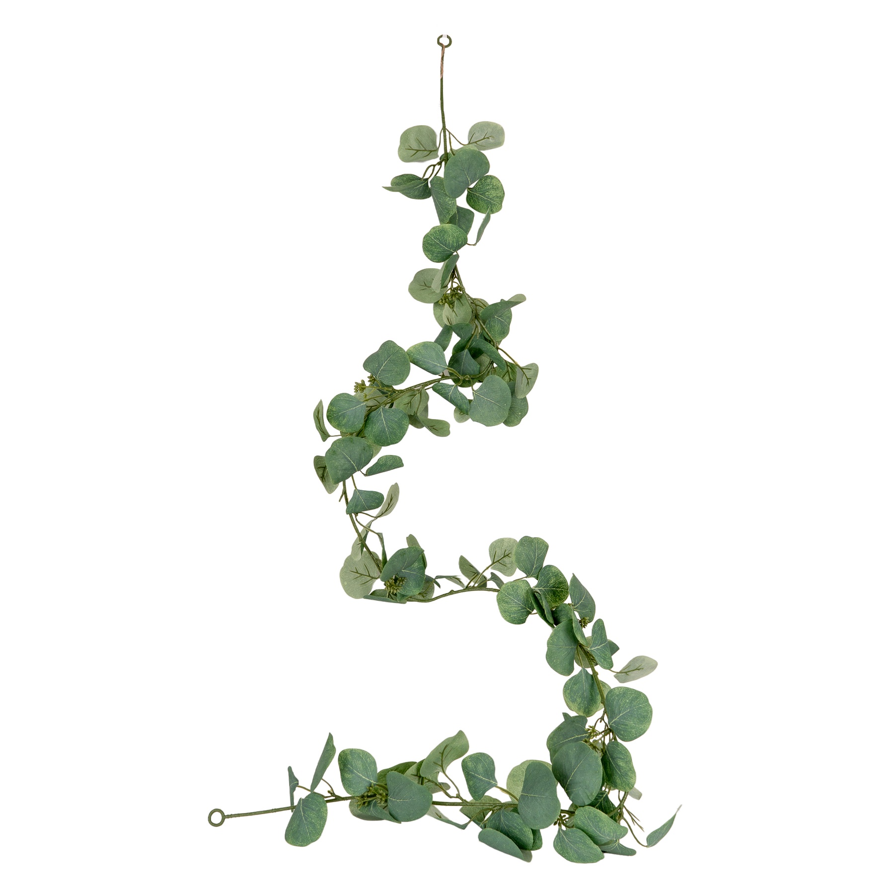 1800mm Leaves Unlit Garland - Green