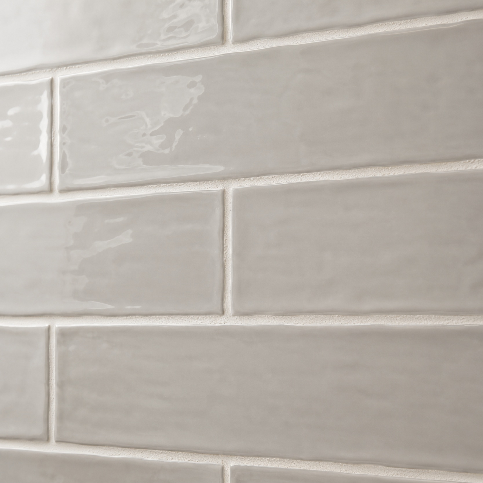 Maremar Pebble Grey Gloss Textured Ceramic Indoor Wall tile,