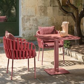 TALENTI FRAME OUTDOOR SQUARE FOLDING TABLE | 80 CM | 3 COLOURS
