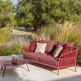 Talenti Frame Outdoor Sofa | Red | 2 Seater