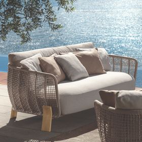 Talenti Argo Garden Love Seat Natural White Beige