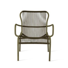 Vincent Sheppard Loop Outdoor Lounge Chair Rope Moss