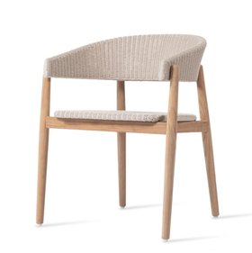 Vincent Sheppard Mona Outdoor Dining Chair With Teak Frame