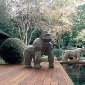 Origami Saru Garden Sculpture By Vondom