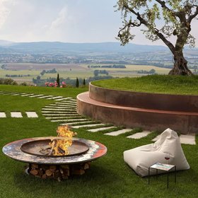 Lava Stone Fire Pit By Domiziani
