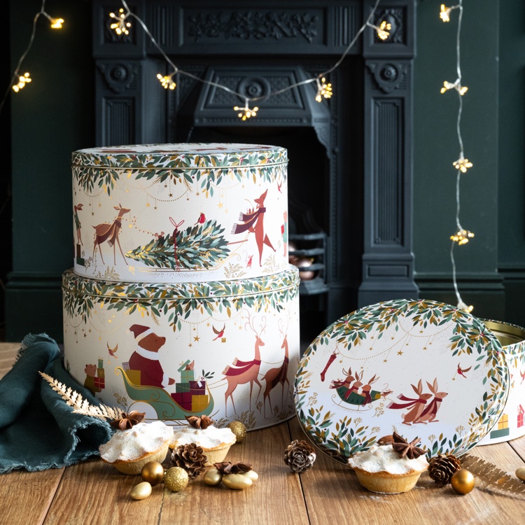 Sara Miller London - Woodland Tales Set of 3 Round Cake Tins