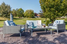 Pantone Colour of the Year 2021 - Hampstead Sofa & 2 Lounge Armchairs & Coffee Table - Grey