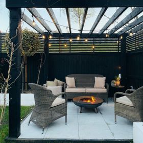 Bridgman Garden Set | Sussex Mocha Sofa and Lounge Armchairs with 113cm Coffee Table