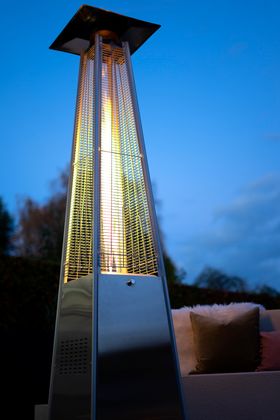 Bridgman Garden Heater| Pyramid Stainless Steel Gas Heater