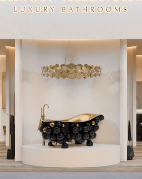 Salone del Mobile Milano 2026 | Newton Bathtub and Newton Chandelier