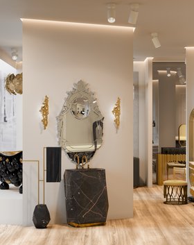 Salone del Mobile Milano 2026 | Diamond Faux Marble Pedestal Sink, Diamond Towel Rack and Cay Wall Light