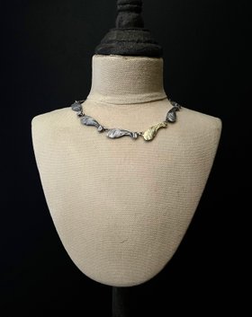 Sycamore Link Necklace In Silver & Gold