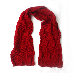 Chunky Knit Red Scarf by Urbanknit on DaWanda.com