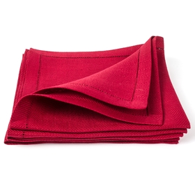 Burgundy Red Linen Napkin by LinenMe on DaWanda.com