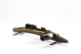 Driftwood Wine Rack by CraftEstDesign on DaWanda.com