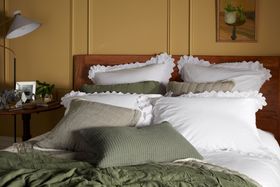 White Valerie 100% Cotton Bed Linen