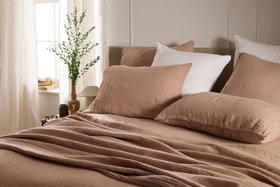 Almond 100% Linen Bed Linen