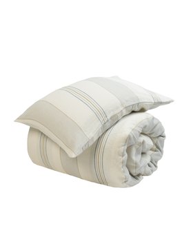 Cream Sophie Stripe 100% Linen Bed Linen