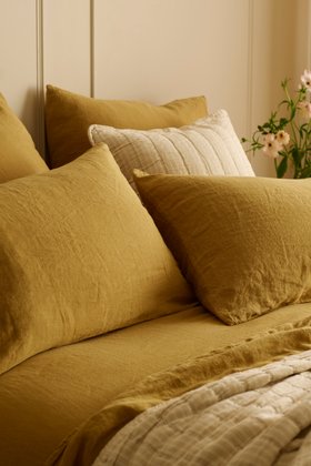 Honey 100% Linen Bed Linen