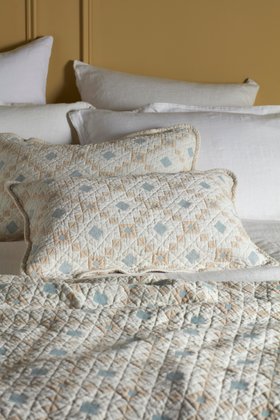 Pippa Patchwork 100% Cotton Quilted Cushion Cover