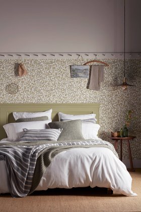 White Henry Brushed 100% Organic Cotton Bed Linen