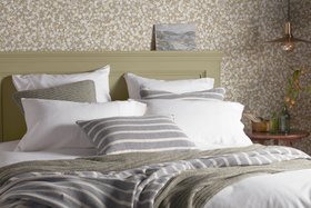 White Henry Brushed 100% Organic Cotton Bed Linen