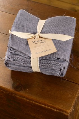 Waste Not Want Not French Blue Twill Fabric Parcel