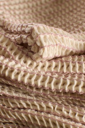 Vintage Rose Stripe 100% Cotton Waffle Towel