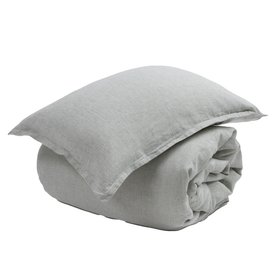 Olive Green Sid Stripe 100% Linen Bed Linen