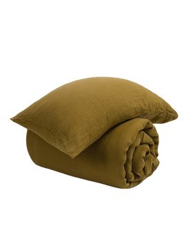 Bronze 100% Linen Bed Linen