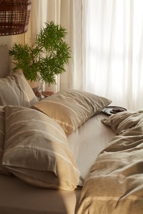 Sally Stripe Brushed 100% Organic Cotton Bed Linen