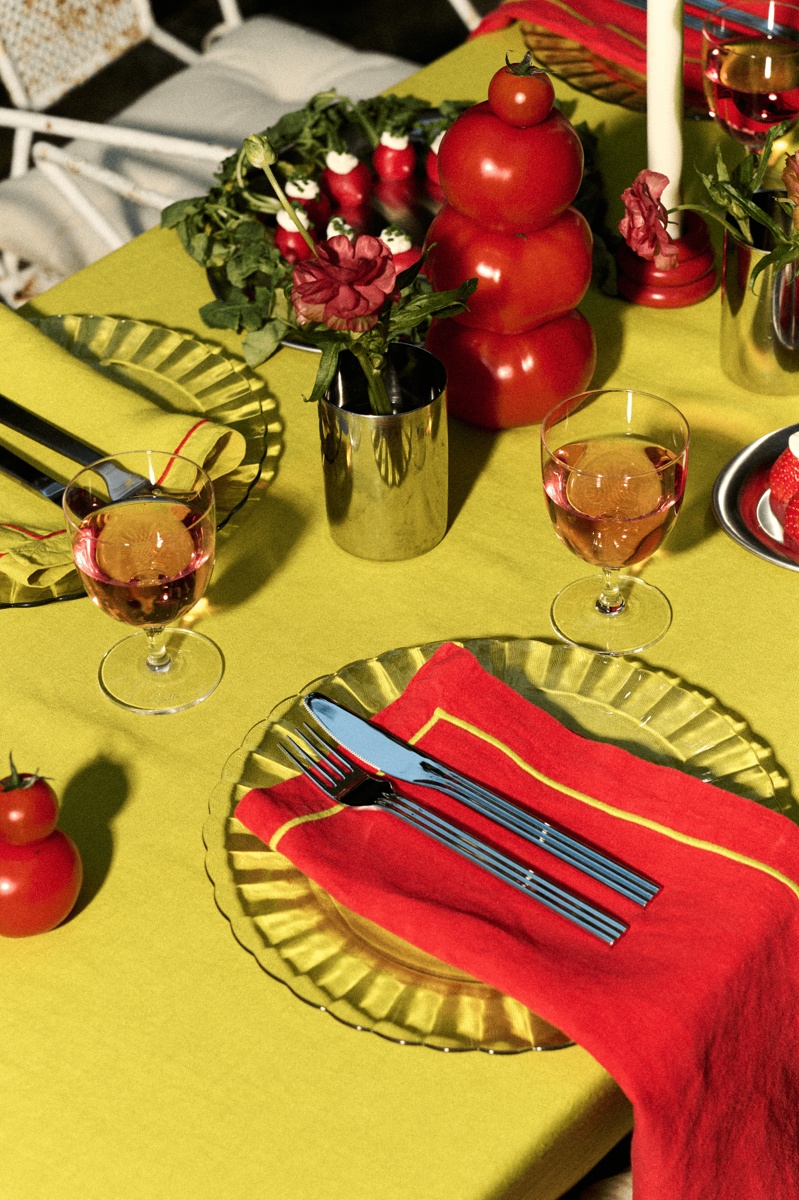 Glassette Tomato 100% Linen Napkins - Pack of 4