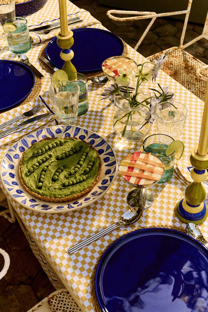 Glassette Cecilia 100% Cotton Rectangle Tablecloth
