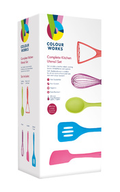 Colourworks Brights 5 Piece Complete Kitchen Utensil Set