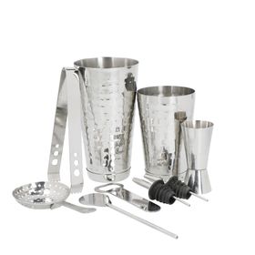 BarCraft 8-Piece Boston Cocktail Shaker Set in Gift Box