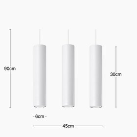 Ciana 3 Light Pendant Light | White