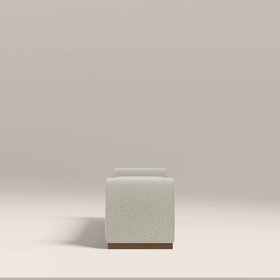 Bennett Bench | Speckled Stone Sustainable Boucle