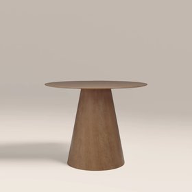 Finnley 4 Seat Round Wooden Dining Table | Oak